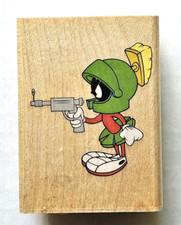 Marvin the Martian "Surrender Earthling" Looney Tunes Rubber Stampede Stamp 024D