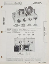 SAMS PHOTOFACT SERVICE MANUAL 300-3 DAVID BOGEN DB110 G