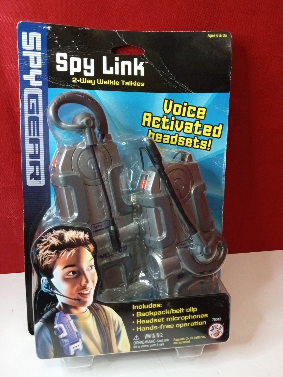 Vtg Nos Spy Gear 2 Way Walkie Talkies Headsets New 2002 | eBay