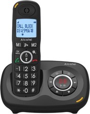 Alcatel XL595 Voice Cordless Phone with Answering Machine-Extra Large Phone-Blk