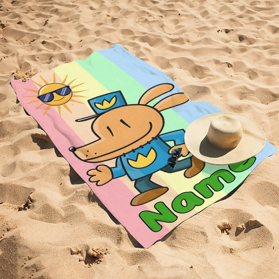 Toalla de playa para perro hombre regalo, parque acuático y toalla de baño regalo, regalo de cumpleaños para niños Foto 4 de 4