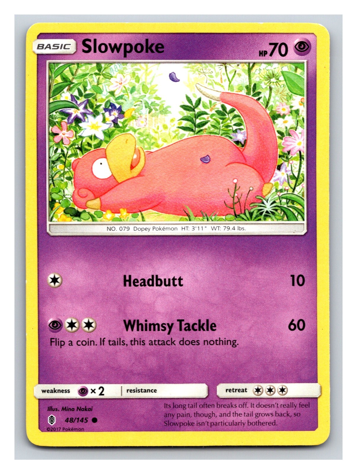 48/145 Slowpoke - Guardians Rising - Common Pokemon TCG Card PP5