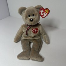 1999 Signature Bear TY Beanie Baby With Rare Tag Errors MINT