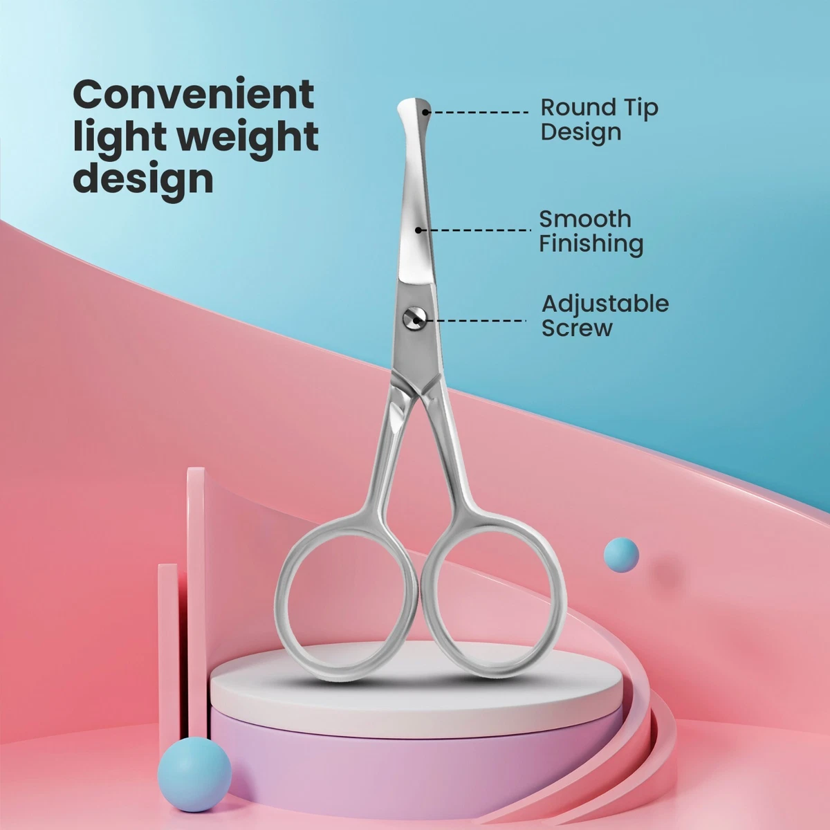 Round tip scissors online