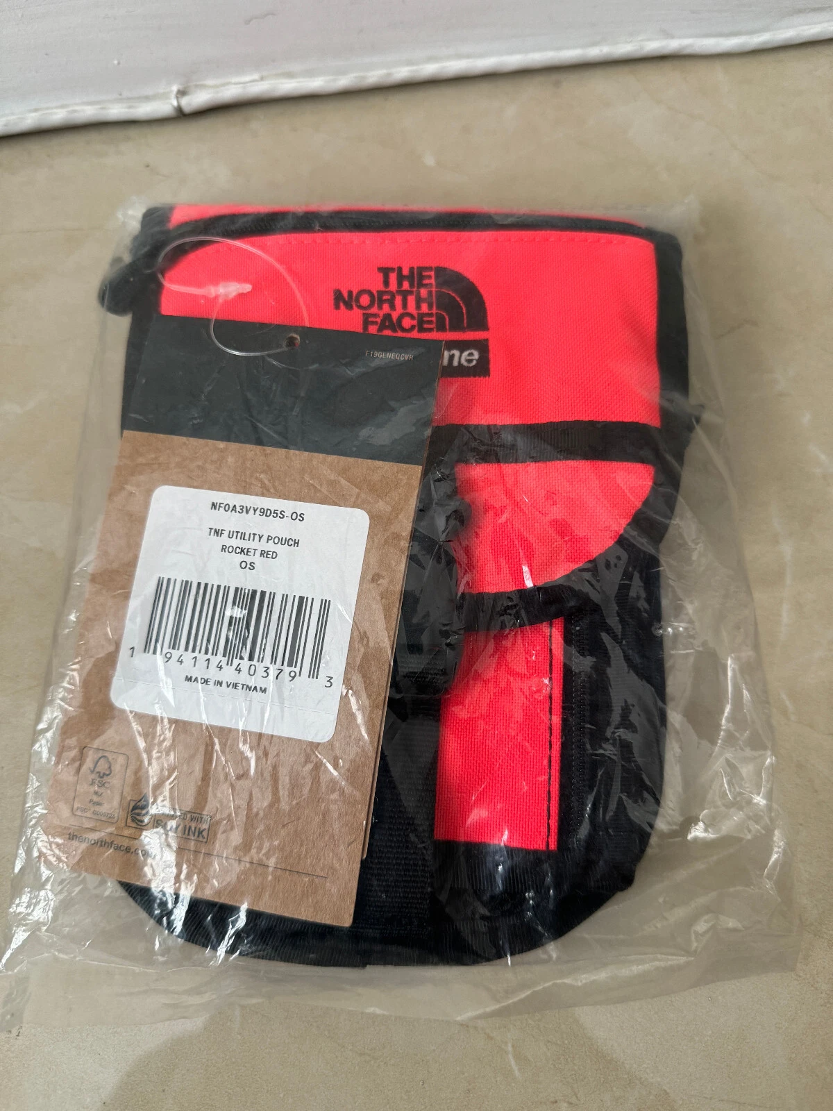 Sac utilitaire Supreme x The North Face TNF fusée rouge authentique Supreme SS20 NEUF