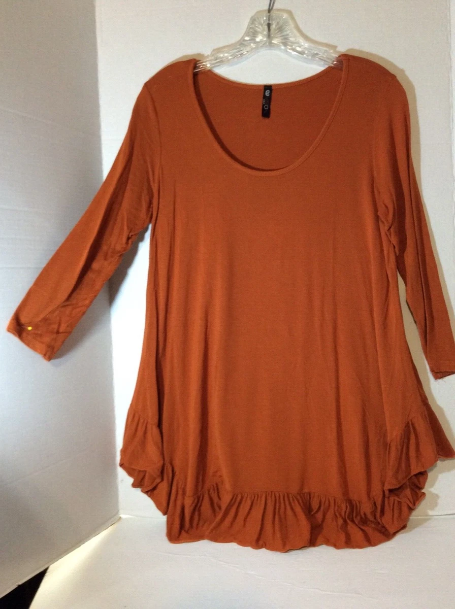 Burnt sales orange blouse