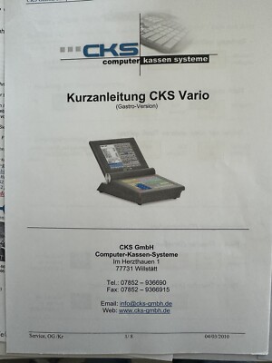 Registrierkasse CKS Vario gebraucht