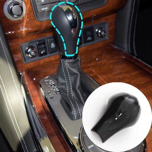 Glossy Black Car Gear Shifter Knob Head Cover Trim For Infiniti QX80 2013-2017 - Picture 3 of 6