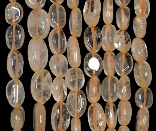 8X7-16X10MM MIEL CITRINO PIEDRAS PRECIOSAS PEPITA DE GUIJARRO AMARILLO CUENTAS SUELTAS 14 pulgadas - Imagen 1 de 4