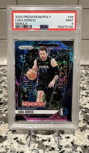 2024 PANINI PRIZM MONOPOLY NEBULA #49 LUKA DONCIC PSA 9 *Extremely Rare*