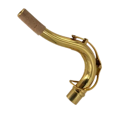 28mm Excellent Tenor Saxophone Neck Gold Lacquer Brass Material for Replacement