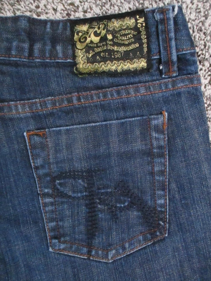 Pantalones de mezclilla ajustados bordados 28x31 Chip and Pepper para mujer 5 Steamer Lane Foto 3 de 4