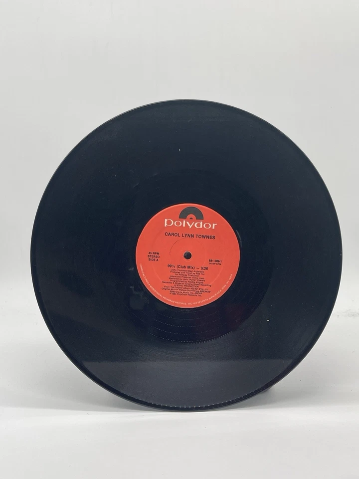 CAROL LYNN TOWNES 99 1/2 12" SINGLE VG+ VINYL RECORD POLYGRAM 1984 Foto 3 de 4