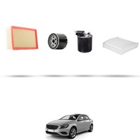 Hoffcar Set Service - 4 Filter Kompatibel Mit Mercedes Klasse A (W176) A160 C