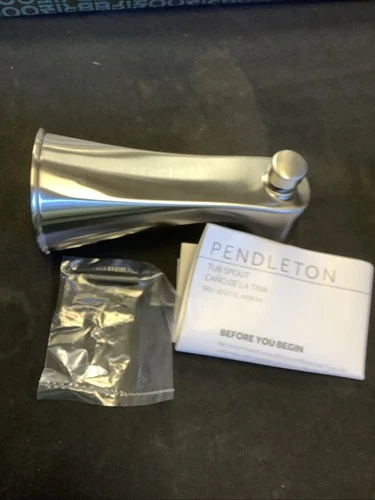 Signature Hardware Diverter Tub Spout. Brushed Nickel. SHTS98ZBN @40 - Picture 1 of 6