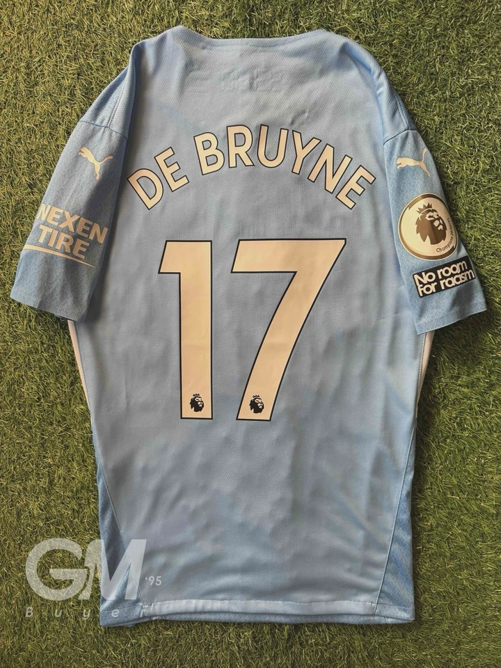 Camiseta Puma Authentic Player Manchester City 2021/2022 Local De Bruyne XL - Imagen 3 de 4