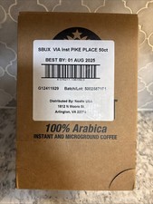 Starbucks Pike Place VIA Instant Coffee BB 08/25 Fifty Medium Roast Packets