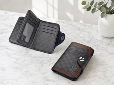 Menbense Premium Men's Wallet with Magnetic Buckle – Slim Leather Bifold RFID