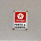 VINTAGE DODGE PORCELAIN SIGN GAS OIL CAR TRUCK MOTORCYCLE