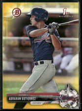 2017 Bowman #BP78 Abrahan Gutierrez Prospects Yellow