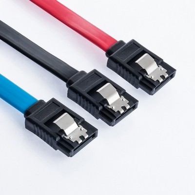 3er Set | 0,5m SATA 3 Kabel Bunt von JAMEGA | S-ATA 6 Gb/s High Speed SSD HDD