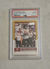 2017 Panini Score Patrick Mahomes 403 GOLD PSA 8 NM-MT