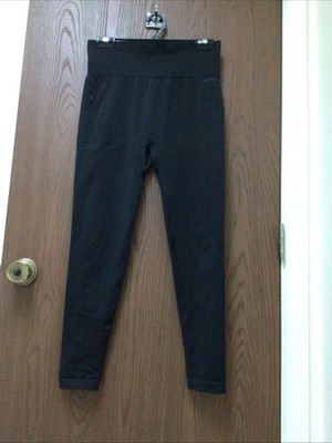 Max Mara athletic pants black Smart Active designer logo, sz S