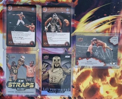  AEW Penta & Rey Fenix Karten Konvolut - 29x Karten - 5 nummerierte & 1 Memorabilia Karte