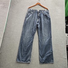VINTAGE Lucky Brand Men Jeans 36 Blue Denim Bootleg 31" Inseam Made In USA 90s