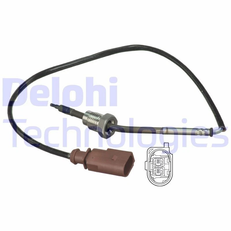 DELPHI TS30077 Sensor temp. gas escape para VW Polo IV Hatchback (9N, 9A) 360mm - Imagen 2 de 4