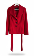 Nordstrom Classiques Entier Atelier Red Ponte Blazer/Jacket MEDIUM
