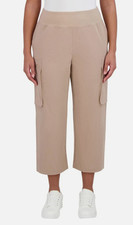 Sage Women's Cargo Pants 25" Inseam Stretch Waist Zip Pockets S-SMALL NWT