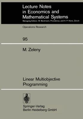Zeleny - Lineare Multiobjektiv-Programmierung - Neues Taschenbuch oder Softback - N555z