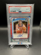 2024 DONRUSS OPTIC KYSHAWN GEORGE SIGNATURE-CHOICE #329 GEM MT 10