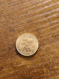 PIECE 20 FRANCS OR MARIANNE COQ de 1910