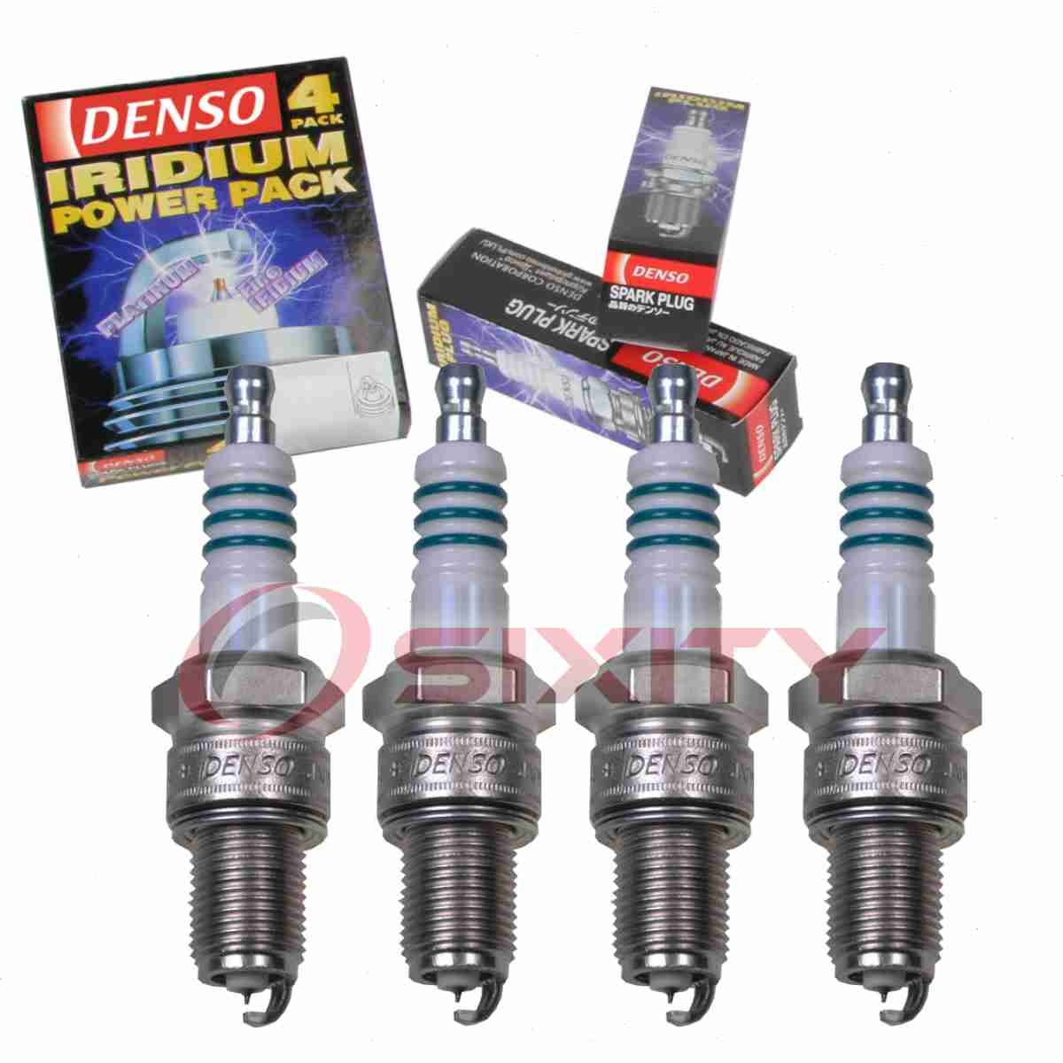 4 pc Denso Iridium Power Spark Plugs for 1989 Geo Spectrum 1.5L L4 Ignition om