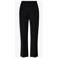 Tory Burch || Wool Blend Crepe Trousers Pants Black 6