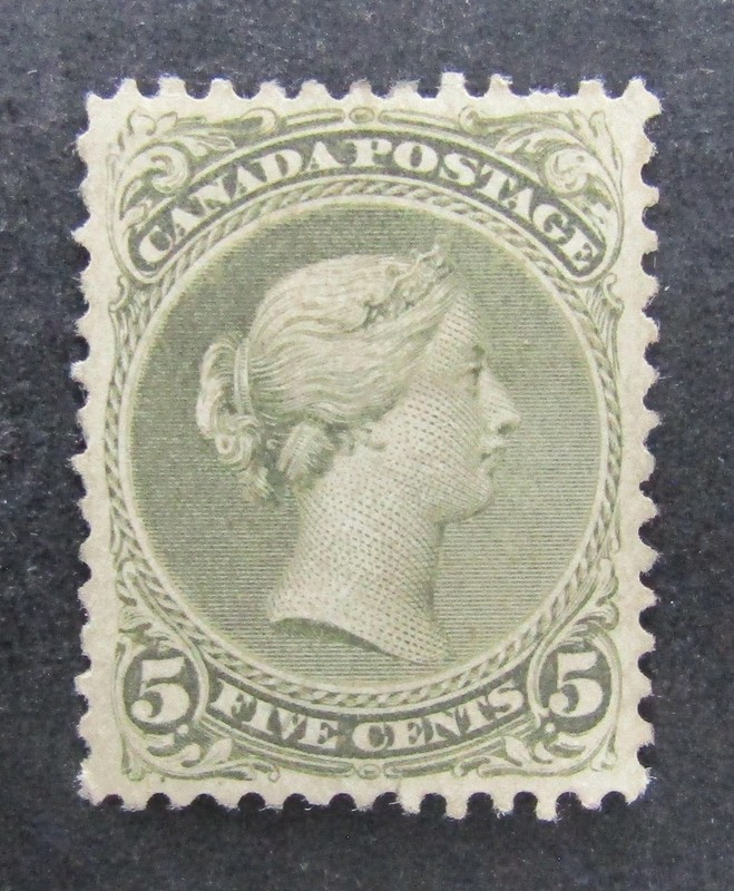 nystamps Canada Stamp # 26 Mint OG H UN$2500 VF          L10x034