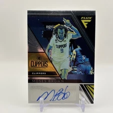 2022-23 Panini Flux Flux Signatures Moses Brown #FS-MBR Auto