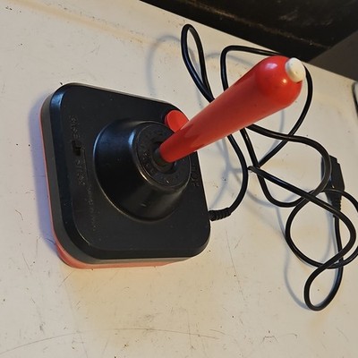 WICO Command Control Wired Joystick Black Red Plastic Video Game Controller
