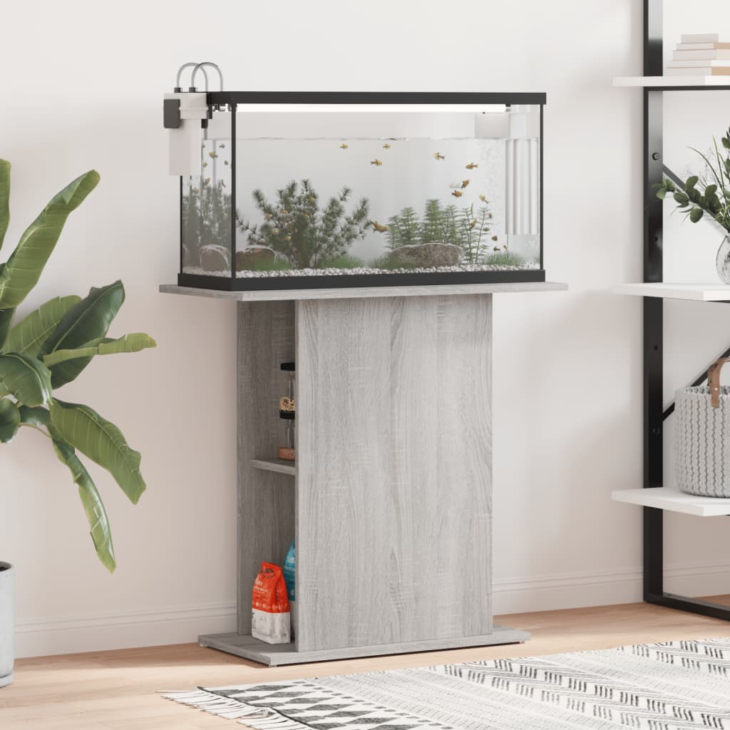 Supporto Acquario 75x36 Grigio Sonoma | Crea il tuo Angolo Zen