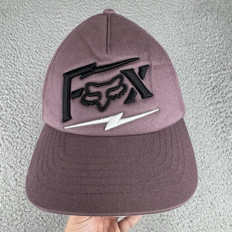 Sombrero de carreras Fox púrpura Pushin Dirt Trucker Snapback Trucker Foto 2 de 4