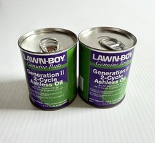 2 8 oz Cans Lawn-Boy 2 Cycle Oil All-Season Ashless Generation II
