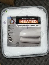 BIDDEFORD HEATED QUILTED MATTRESS PAD TWIN NEW