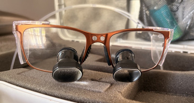 Q Optics Q-877 Pure Titanium Dental Magnifying Loupe Copper