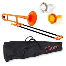 pBone Bb Plastic Trombone - Lightweight pInstruments Design with Ergonomic Gr...
