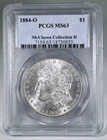 1884-O Morgan Silver Dollar PCGS MS63 S$1 New Orleans Minted McClaren Collection