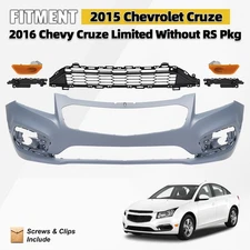 For 2015 Chevy Cruze 2016 Limited Front Bumper Cover Grille Grill w/ Side Marker