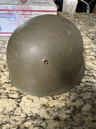 Vintage Post WWII Swiss Army Military Paratrooper Helmet