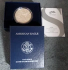 2008-W Silver AMERICAN EAGLE One Dollar Coin w/ COA & Original Packaging